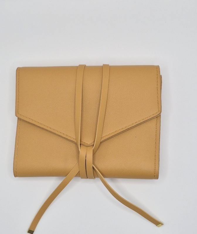 Glass Ladder & Co Katherine Tech Travel Organizer Roll Honey Vegan Leather gallery