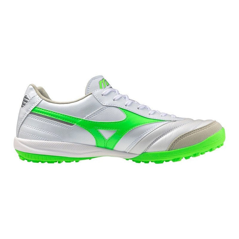 MIZUNO Futsal Shoes MORELIA SALA ELITE TF White/Neon Green Q1GB25123 37 NEW!! gallery