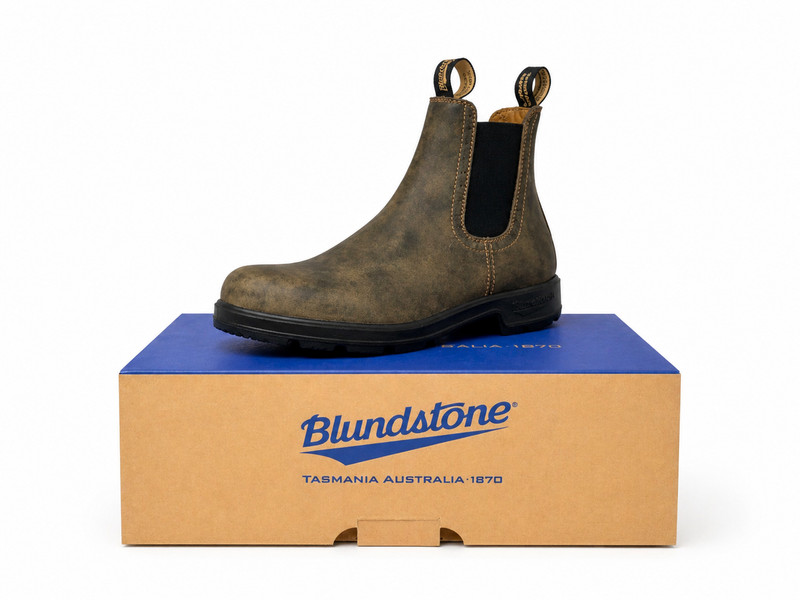 BLUNDSTONE 1351 RUSTIC BROWN CHELSEA BOOTS NEW UNISEX MULTIPLE SIZES
