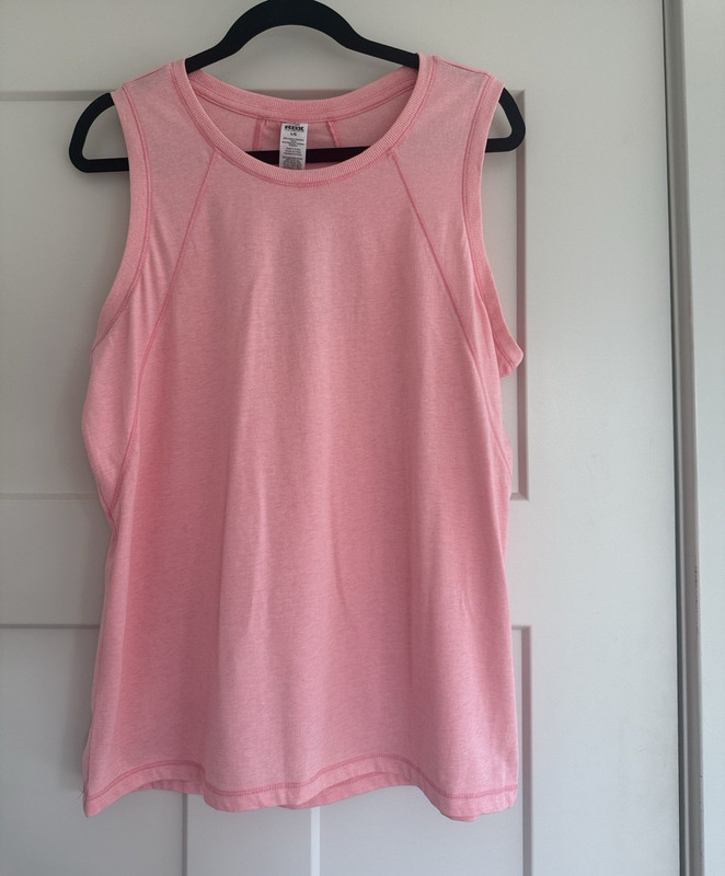 RBX Active Pink Mineral Wash Sleeveless Tank Top L/G Lightweight Round Neck