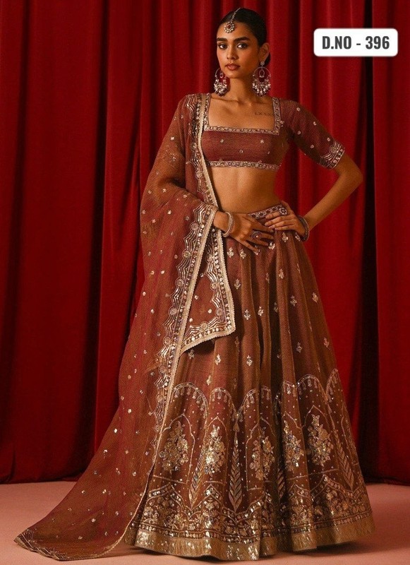 Premium Silk Lehenga Choli Sequins Embroidered Traditional Wear Set