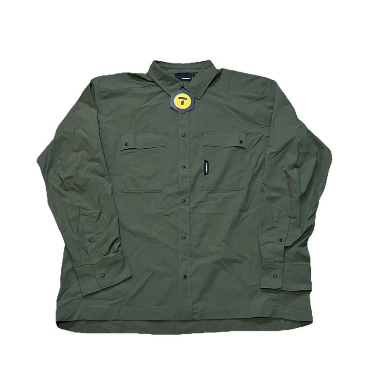 Truewerk Cloud Shirt Men’s Sz XL Green Long Sleeve Work Snap Button