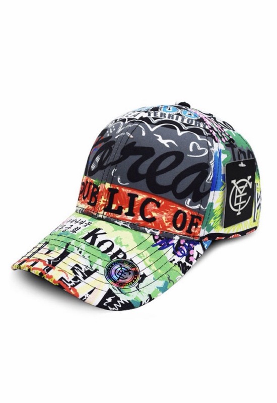 Korea Graffiti Baseball Cap Republic of Korea Hat Adjustable Snapback Unisex gallery