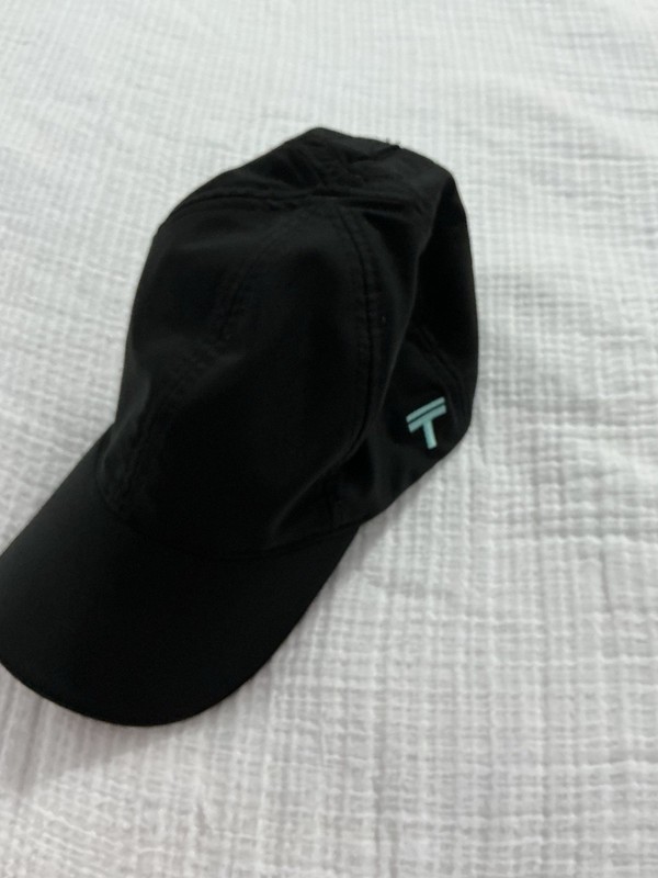 Women’s Top Knot Black Magnetic Ponytail Baseball Hat Cap Size Small Medium gallery