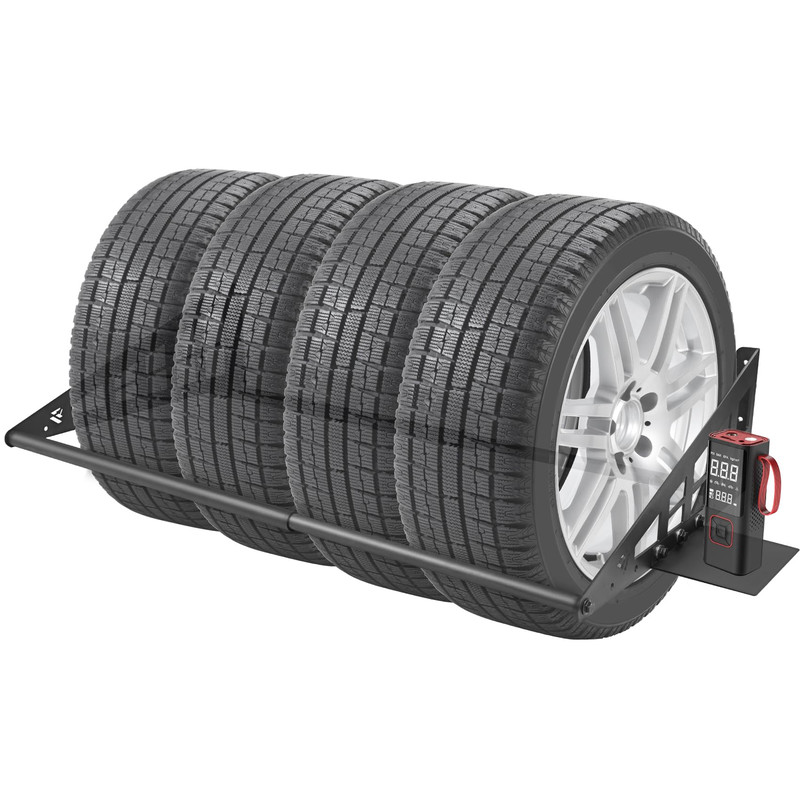 Jy Performance Adjustable Wall Mounted Tire Rack Heavy Duty Steel Tire Storage