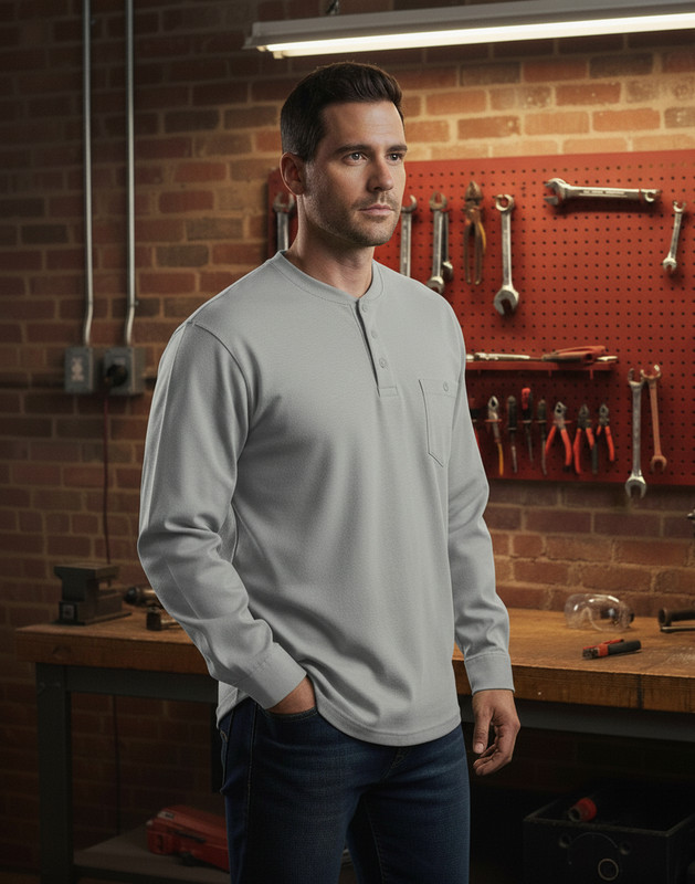 Flame Resistant FR Henley Style T-Shirts gallery