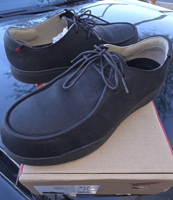 Red Wing Shoes Men’s Black Leather LaceUp Oxford Aluminum toe work shoe US 11 E2