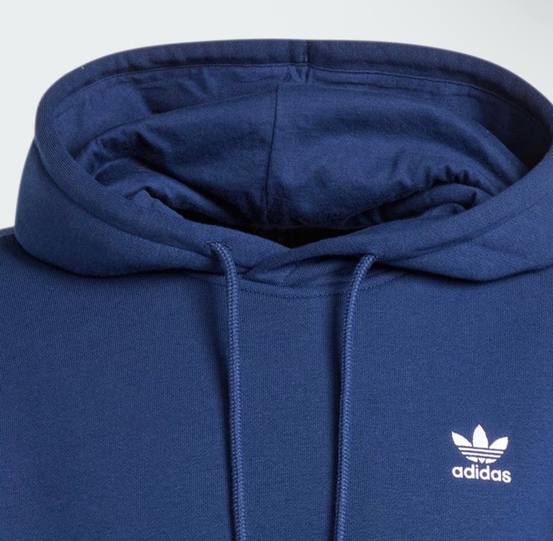 NEW MEN’s ADIDAS TREFOIL ESSENTIAL HOODIE - MEDIUM - #IY4929 NIGHT INDIGO gallery