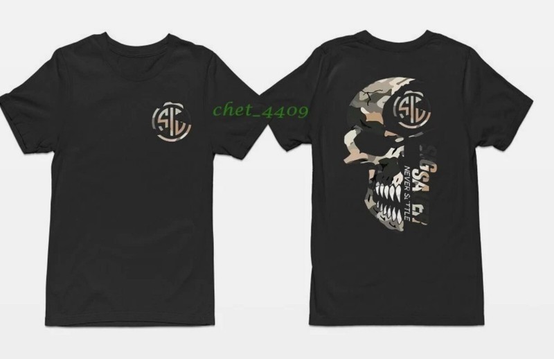 2025 Summer Men’s Camo Shirt, With Sig Sauer Never Settle T-shirt Unisex shirt