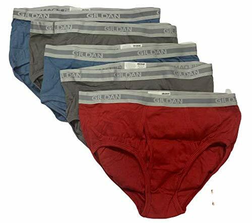 Gildan Men's Cotton Soft Comfort Support Briefs Underwear 5-Pack, Assorted, 2XL gallery