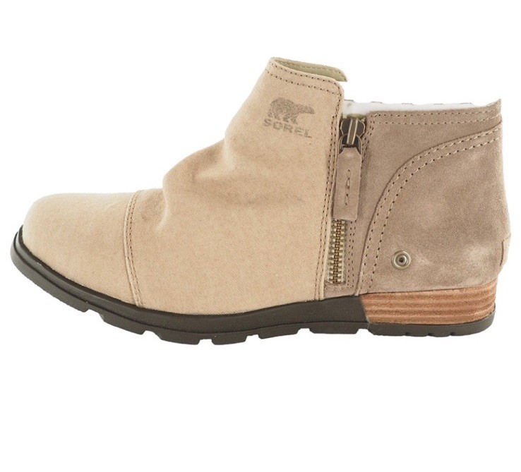 Sorel Major Low Size 6 Tan Canvas Suede Ankle Side Zip Ankle Boots Outdoors New gallery