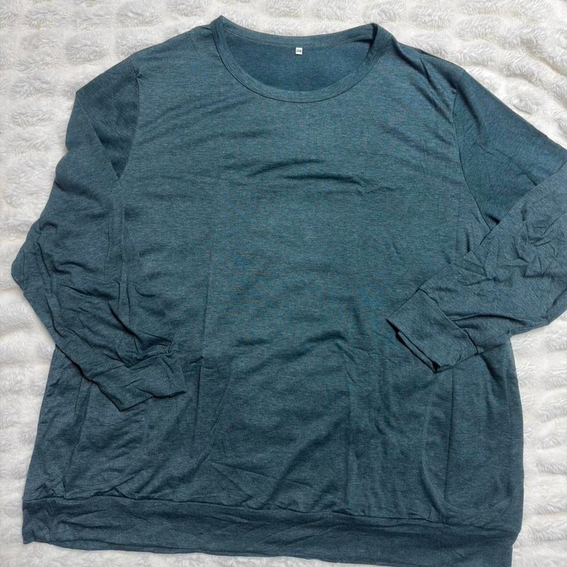Women’s Teal Long Sleeve Relaxed Shirt – Size 28W