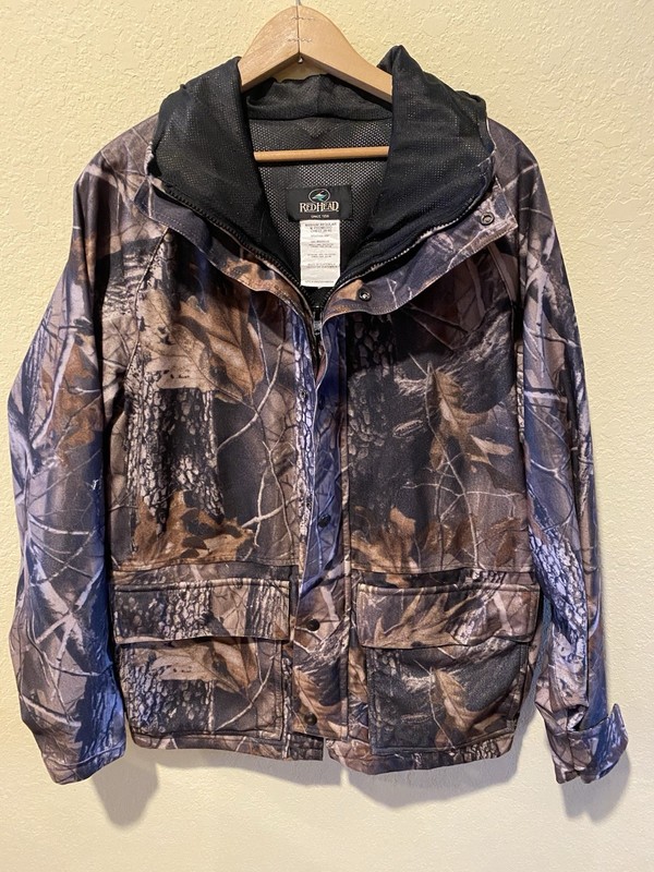 RedHead Men’s Camo Hooded Jacket M Regular 38-40 Zip/Snap Pockets