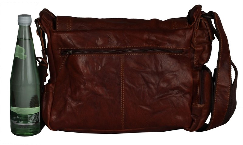 Rock Festival Vintage Leather Bag Purse Messenger Satchel Cognac Crossbody gallery