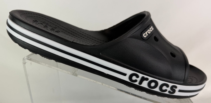 Crocs Bayaband Slide Sandals Black/White 205392-066 Men’s Size 13