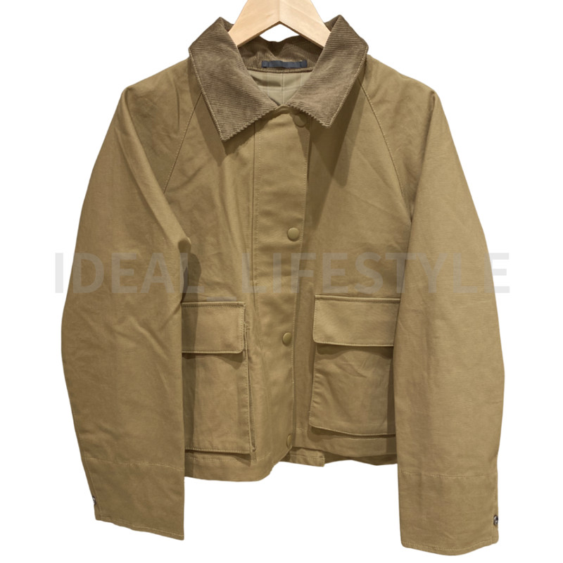 UNIQLO Barn Short Jacket S-3XL Black Beige Khaki Oversized Women 483807 NWT