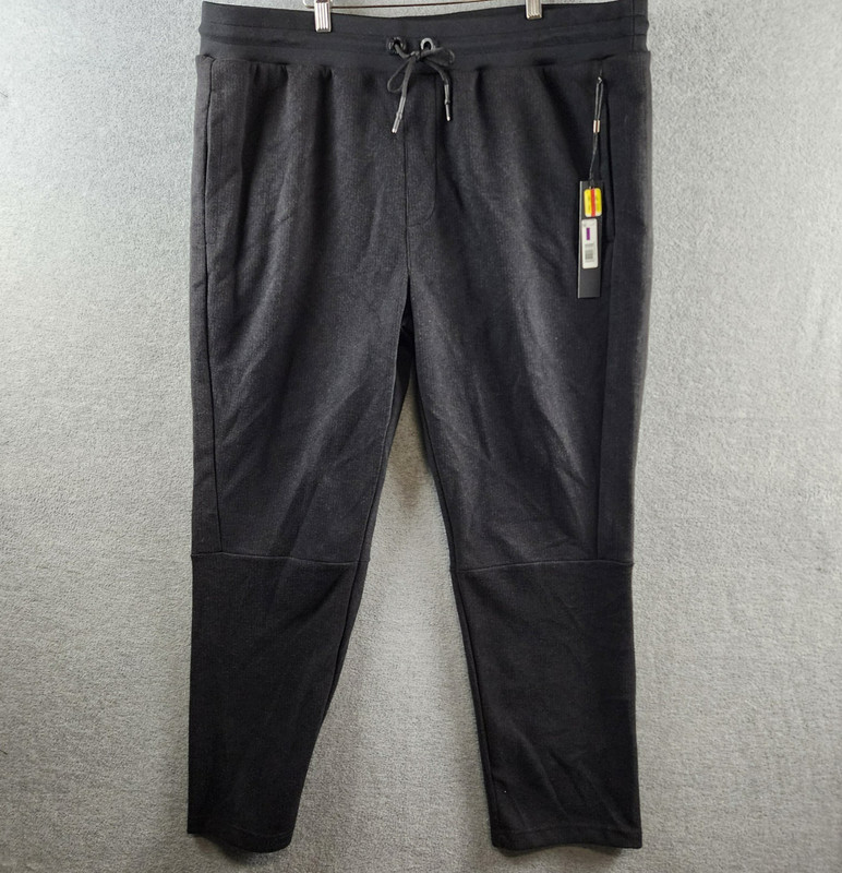 Karl Lagerfeld Paris Wool Blend Jogger Pants Men’s XXL Black Drawstring Waist