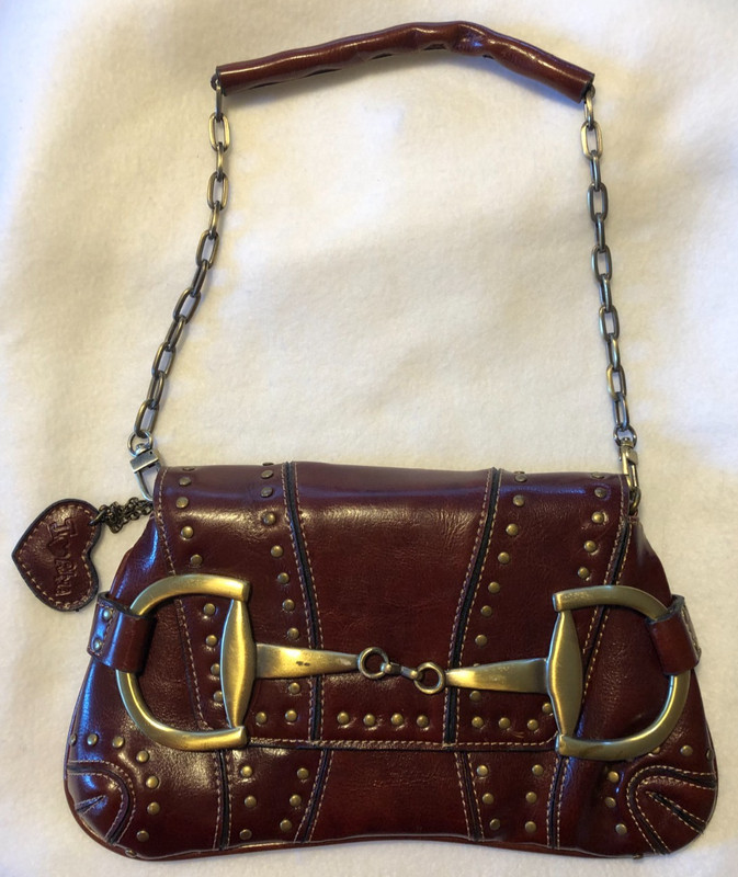 Rare Rina Rich Mini Studded Horsebit Y2K Shoulder Bag Purse &bag charm