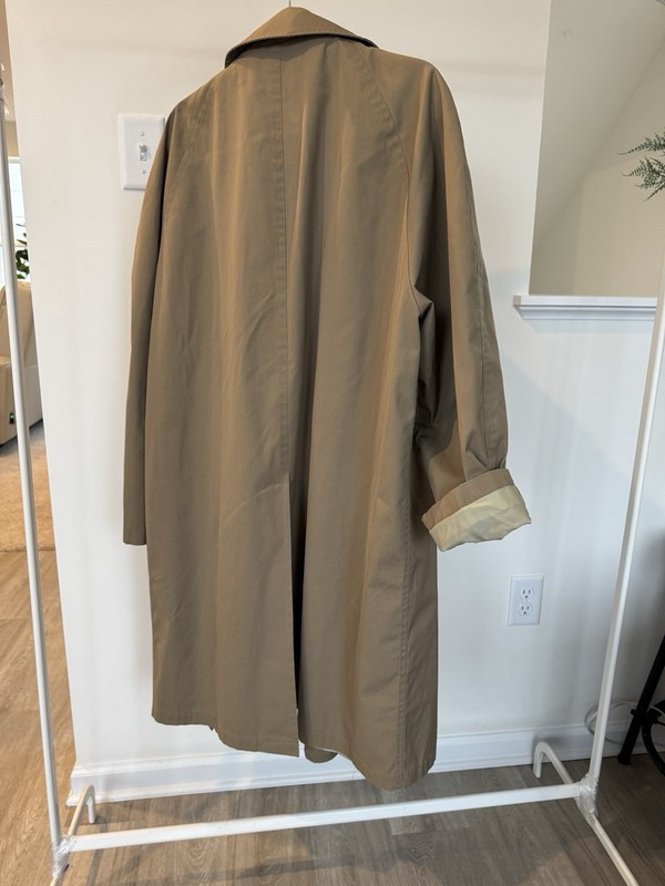Kuppenheimer Mens 44 EX Long Trench Coat - WITHOUT Fur Liner RARE unique find gallery