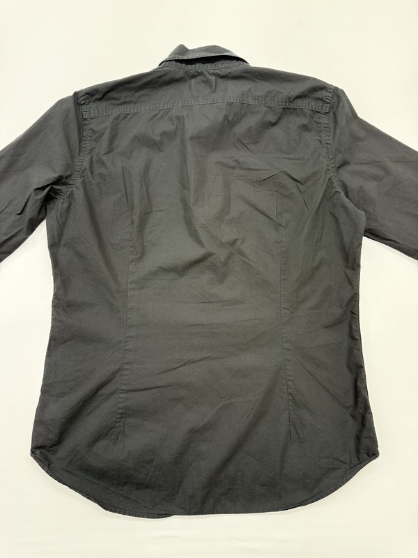 Diesel Men’s Black Logo Patch Button Up Shirt 3XL Regular NWT Sti
