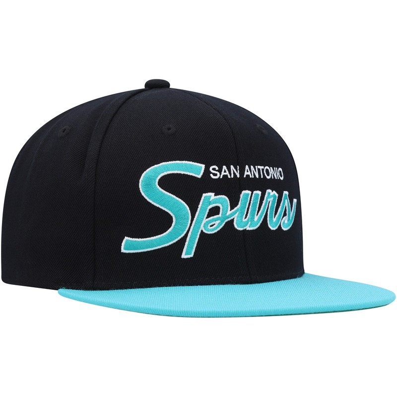 Mens MITCHELL & NESS NBA TEAM SCRIPT 2.0 SNAPBACK HWC SPURS gallery