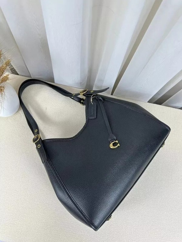 Coach Black Soft Pebble Leather Lori Shoulder Bag gallery