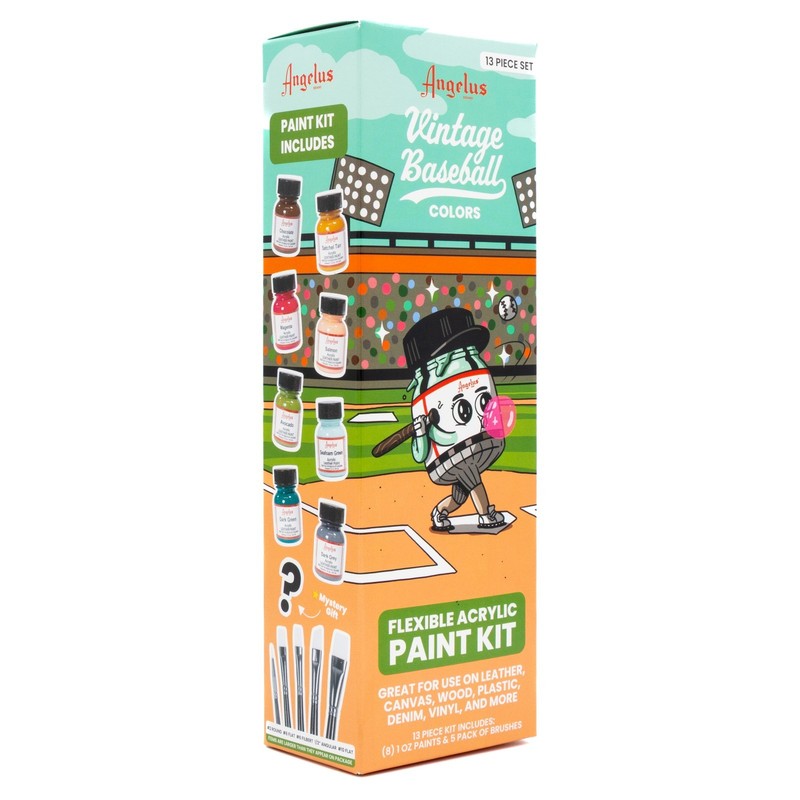 Angelus Waterproof Acrylic Leather Paint Kit 13-Piece – Sneaker Shoe Custom gallery