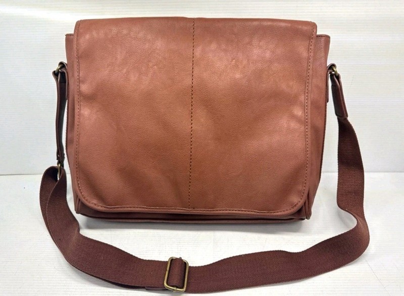 ALDO Messenger Bag Camel Brown Faux Leather