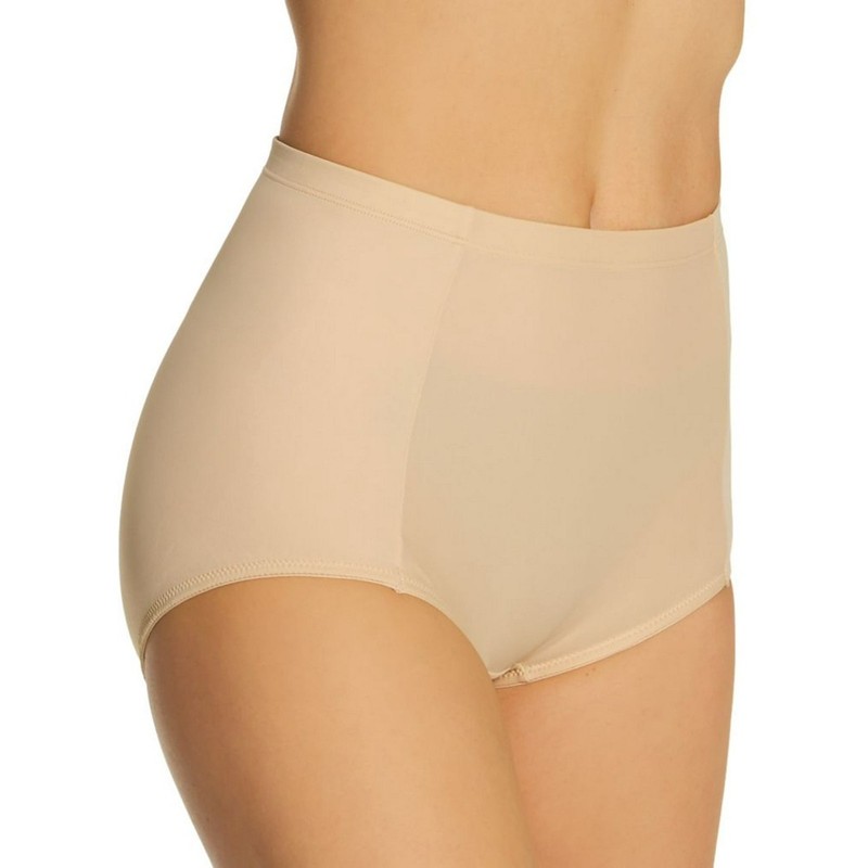 MAIDENFORM WOMEN’S SHAPEWEAR PKGD SMOOTH BRIEF – SIZE: WOMEN 3XL – LATTE
