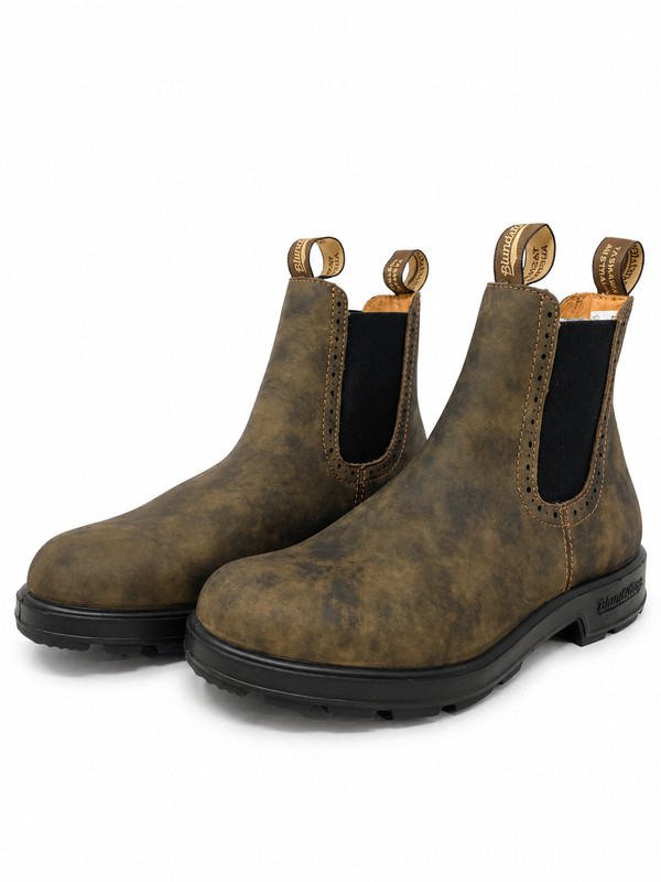 BLUNDSTONE 1351 RUSTIC BROWN CHELSEA BOOTS NEW UNISEX MULTIPLE SIZES gallery