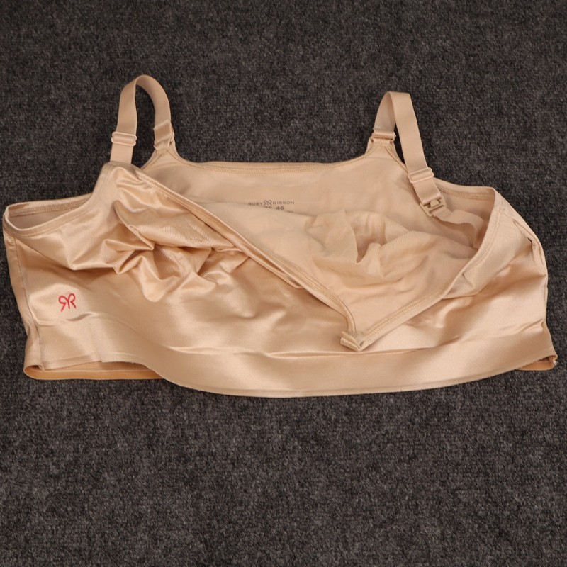 RUBY RIBBON NURSING DEMIETTE Size 46 Tan #3037 EUC RETAIL $69 Discontinued gallery