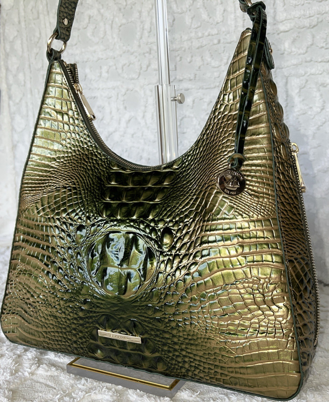 BRAHMIN Tabitha Leather Shoulder Bag – Matcha Green Melbourne NWOT