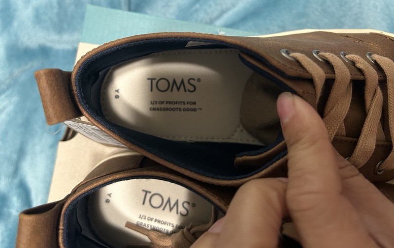 New TOMS boys boots BOTAS CUPSOLE Shoes Sneakers big kid 6 dress easter brown gallery