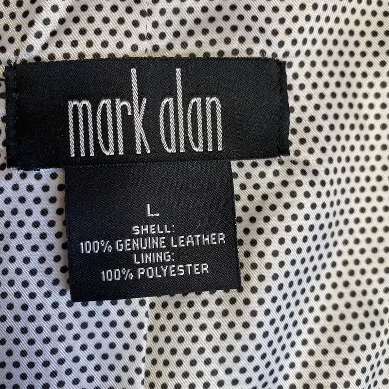 Mark Alan Women’s 100% Leather White Jacket Belted Coat Size Large Lined gallery