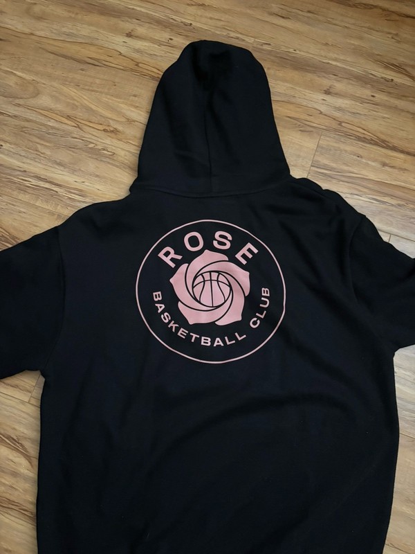 Rose Basketball Club Fleece Hoodie Men’s Large Black Pullover gallery