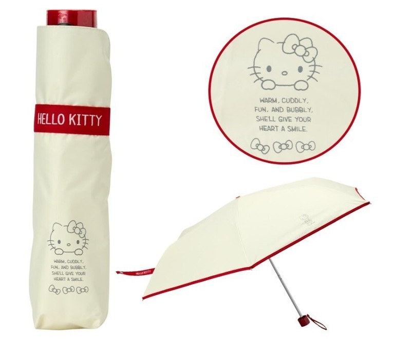 Sanrio Hello Kitty All-Weather Folding Umbrella Manual Lift Approx. 50 cm