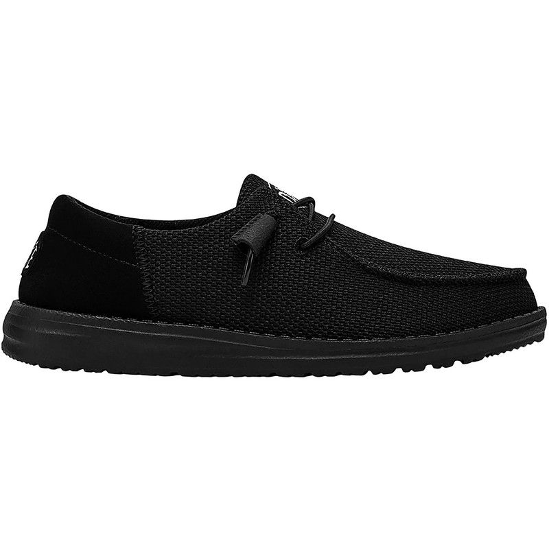 NEW HEYDUDE Women Wendy Funk Mono Black Slip On Shoes Loafers Lightweight