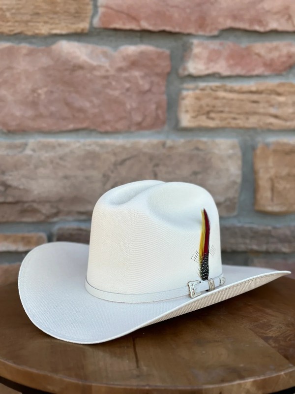 Sombrero Tombstone 1000X Sinaloa (Chaparral) Style Cowboy Straw Hat w/White Band gallery