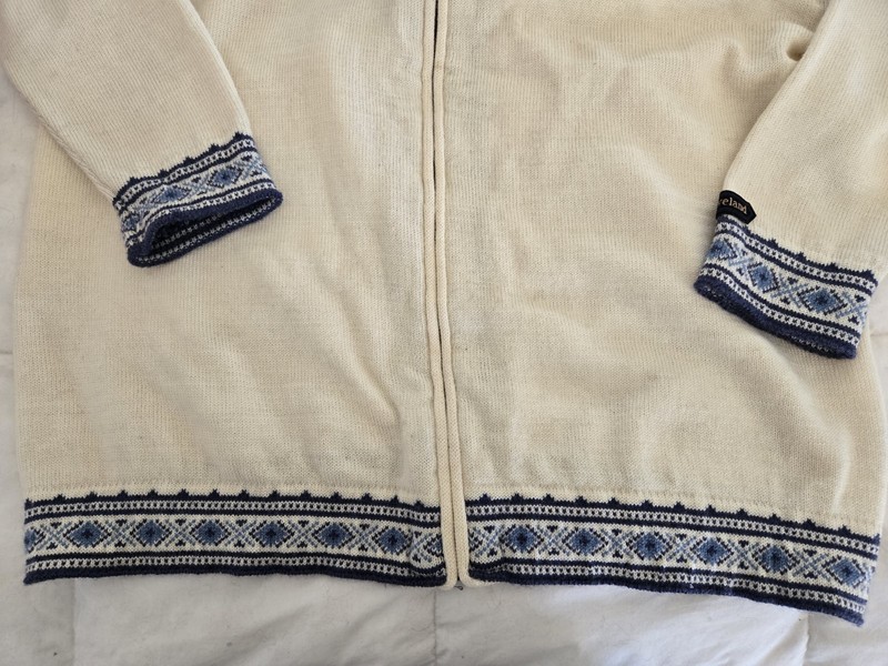 Skjaeveland Nordic Ivory, Royal Blue And Navy XL or XXL Sweater gallery
