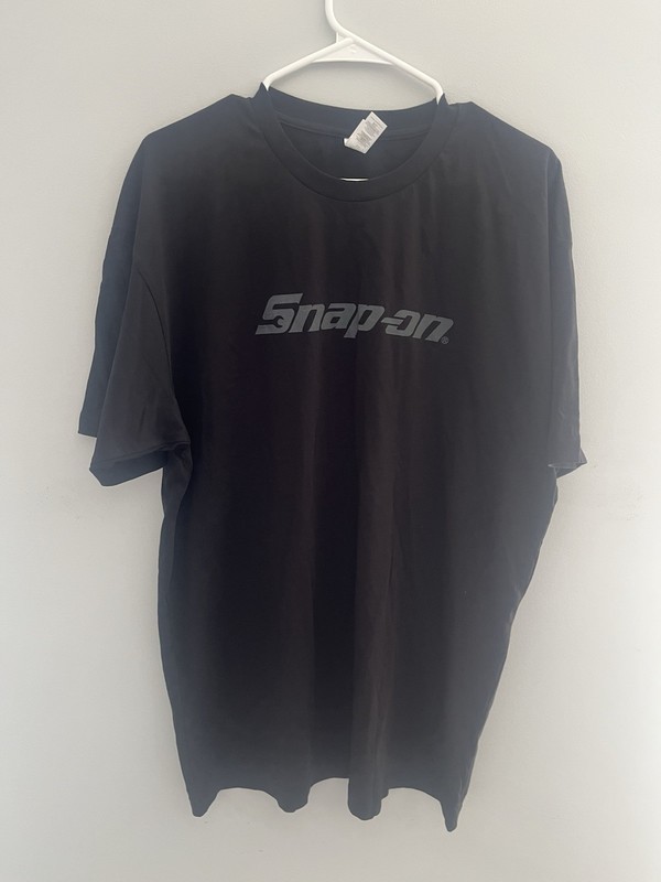Snap-On Tools Wrench S Logo Back Black Men’s T-Shirt Officially Licensed New XL