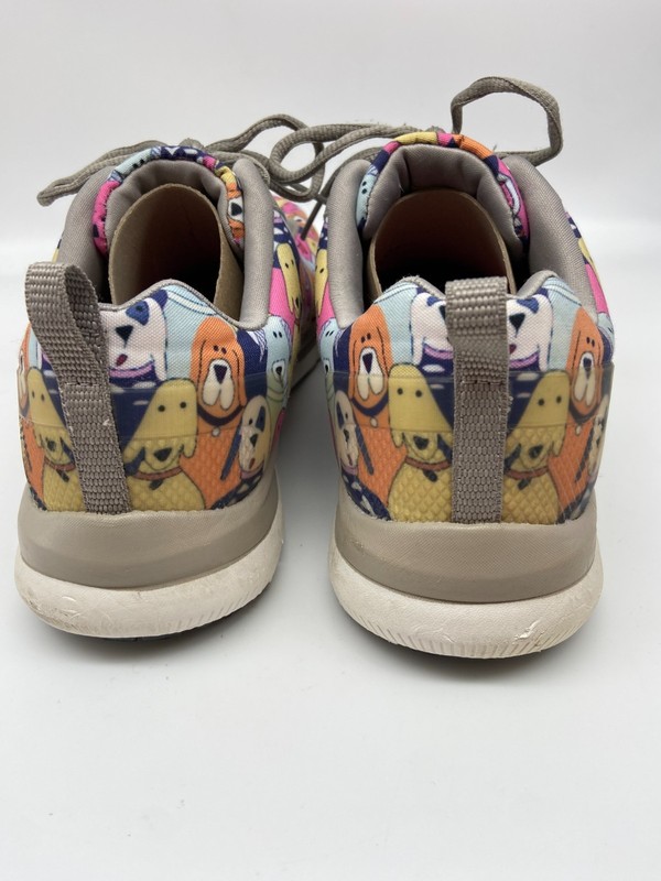SKECHERS Shoes Sz 10 DOG PRINT SLIP RESISTANT COMFORT FLEX SR HC WORK gallery