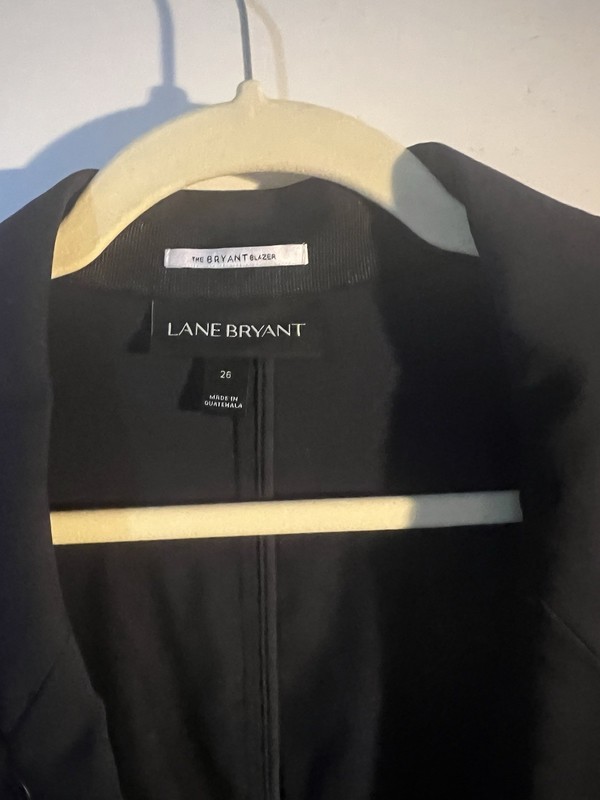 Lane Bryant The Bryant Blazer Women’s Plus Size 26 Blue Solid Collared gallery