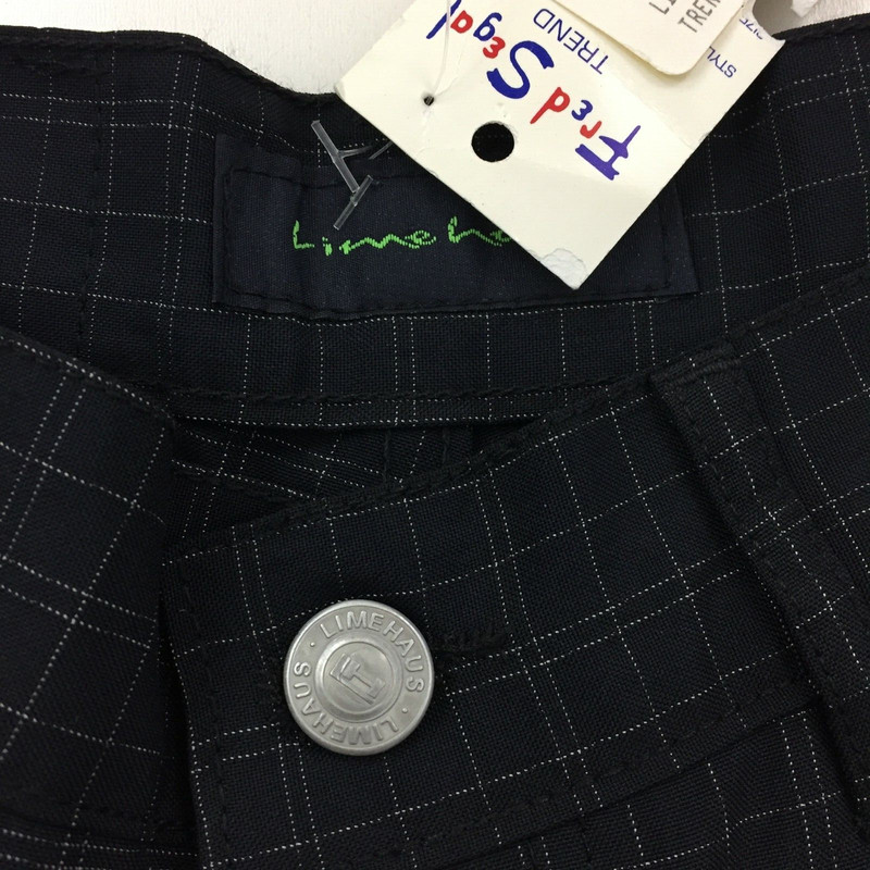 NWT LIMEHAUS FRED SEGAL Men's sz 32R Black White Subtle Checks 5 Pocket Pant gallery