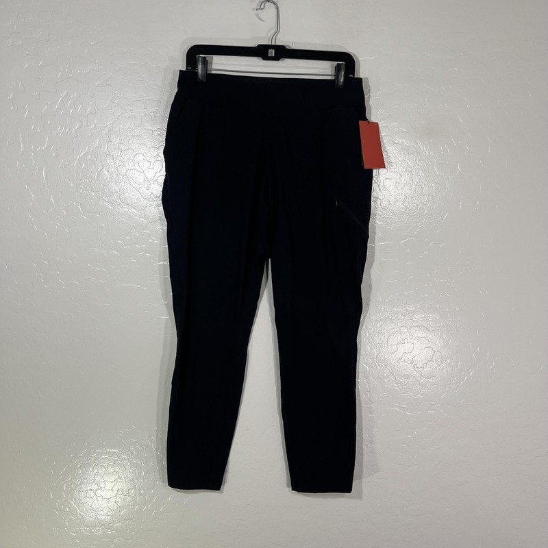 Mountain Hardwear Pants Womens M Black Dynama/2 Ankle Elastic Waist UPF 50