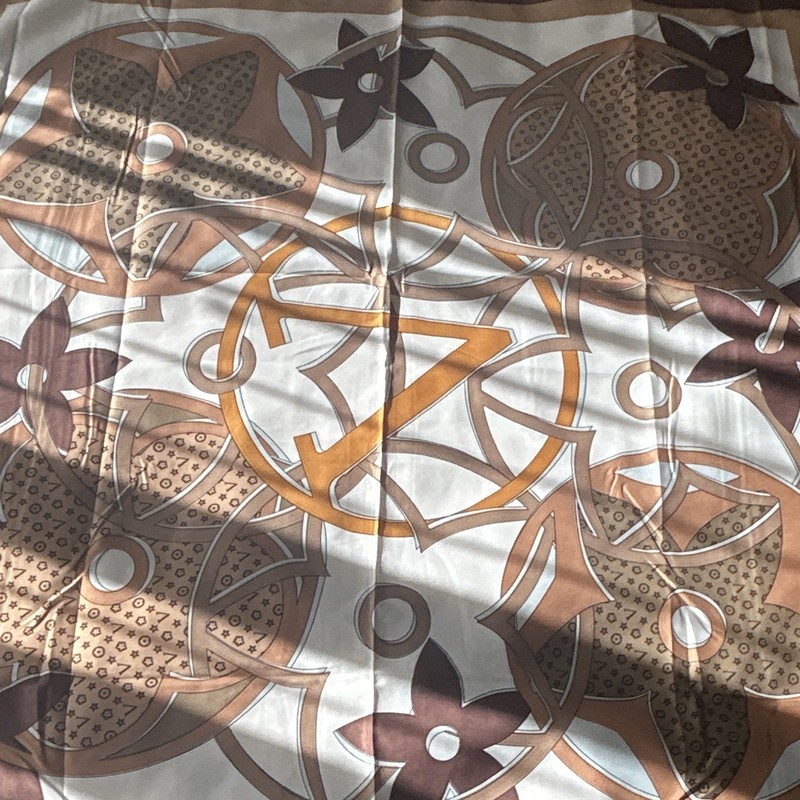 Women’s Printed Multicolor Geometric Square Scarf/Shawl, AS-750 MIX gallery