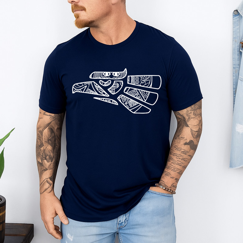 Hecho En Mexico Aztec Calendar Mexican Eagle T-Shirt gallery