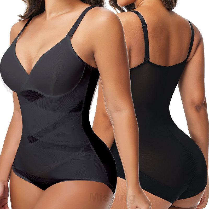 Women Bodysuits Firm Tummy Control Full Body Shaper Slimming Shapewear Trainer
