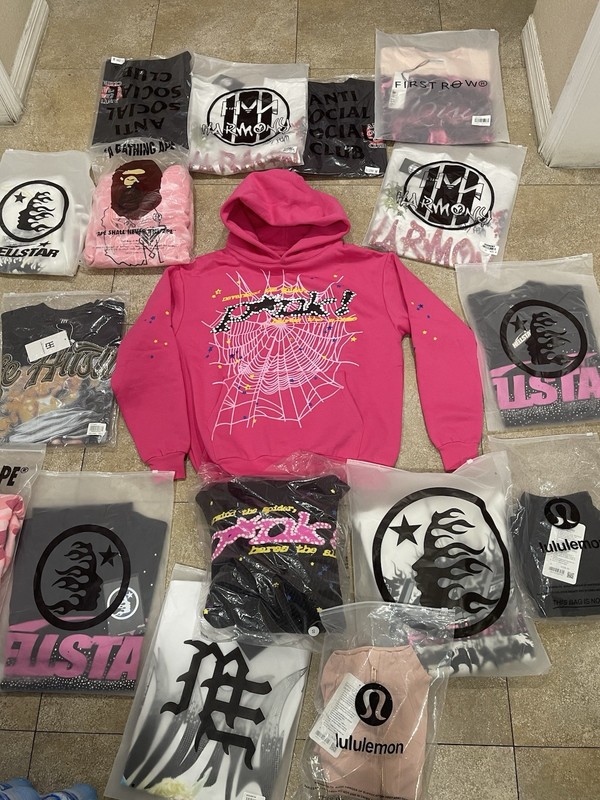 Sp5der Pink HODDIE ANY TYPE OF CLOTHES