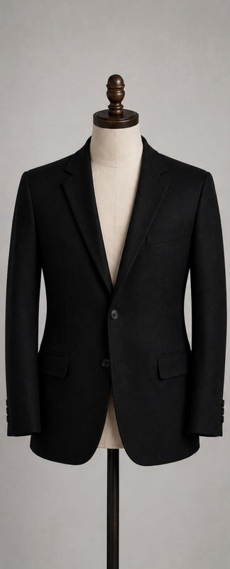 Jos A Bank 100% Camel Hair Sport Coat Blazer Black Mens 42L 2 Button Classic