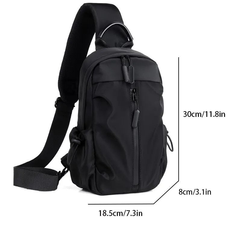 Men's Trendy Fashion Chest Bag Men And Women Universal Business Outdoor Waterpro gallery